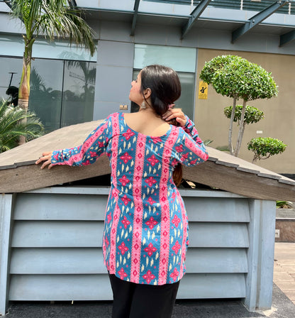 Rang Straight Short Kurti