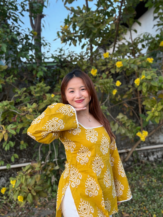 Besan Straight Short Kurti