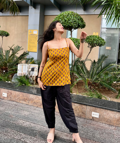 Cham Cham Backless Straight Short Kurti