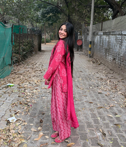 Rani Pink Farshi Salwar Set