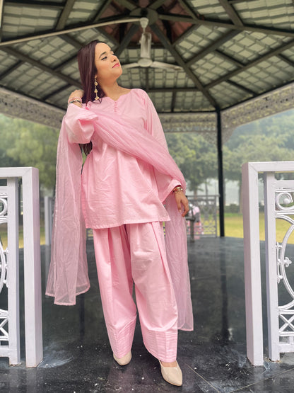 Soft Gulab Farshi Salwar Set