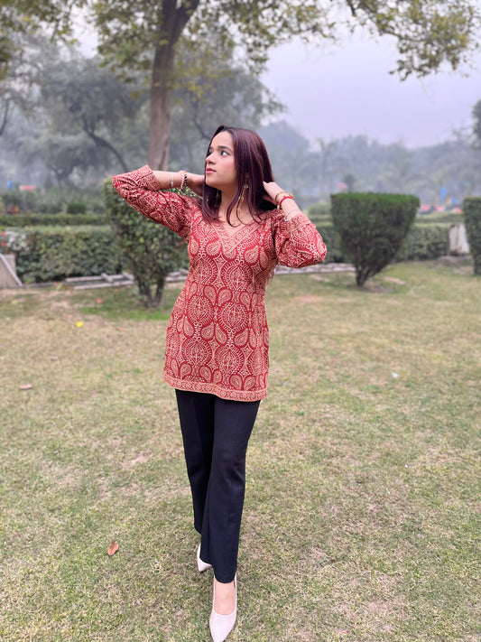 Rahi Straight Short Kurti