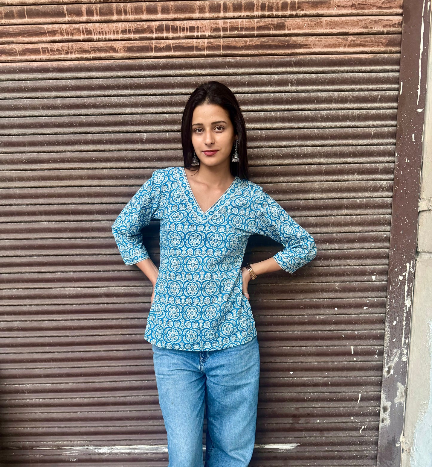 Rare Blue Straight Fit Kurti