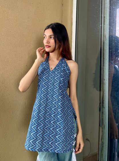 Ziggy Neel Halter Neck Kurti