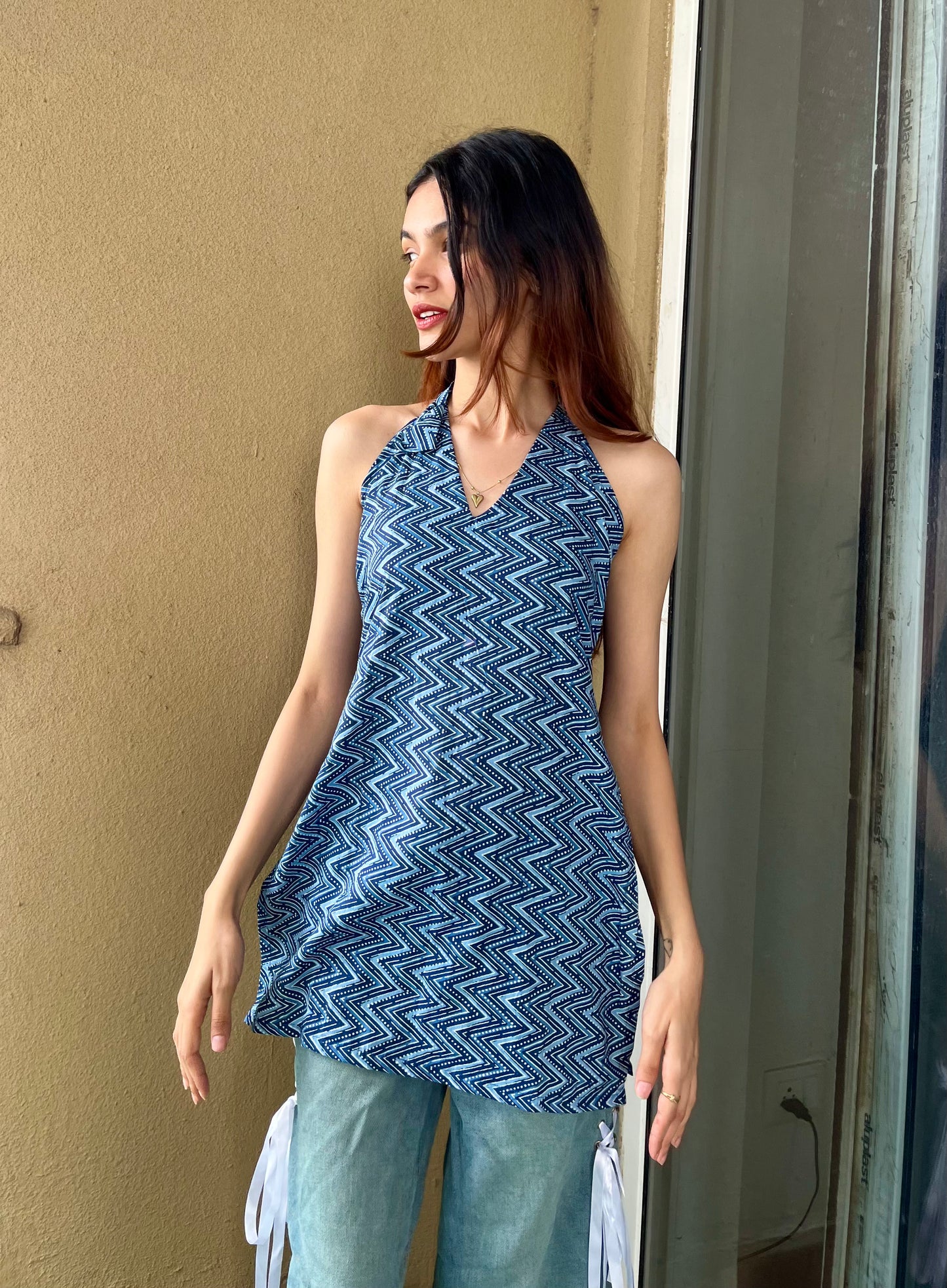 Ziggy Neel Halter Neck Kurti