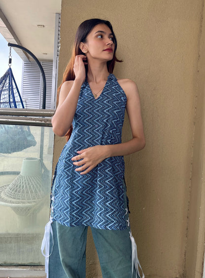 Ziggy Neel Halter Neck Kurti