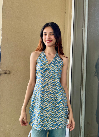 Zyra Halter Neck Kurti