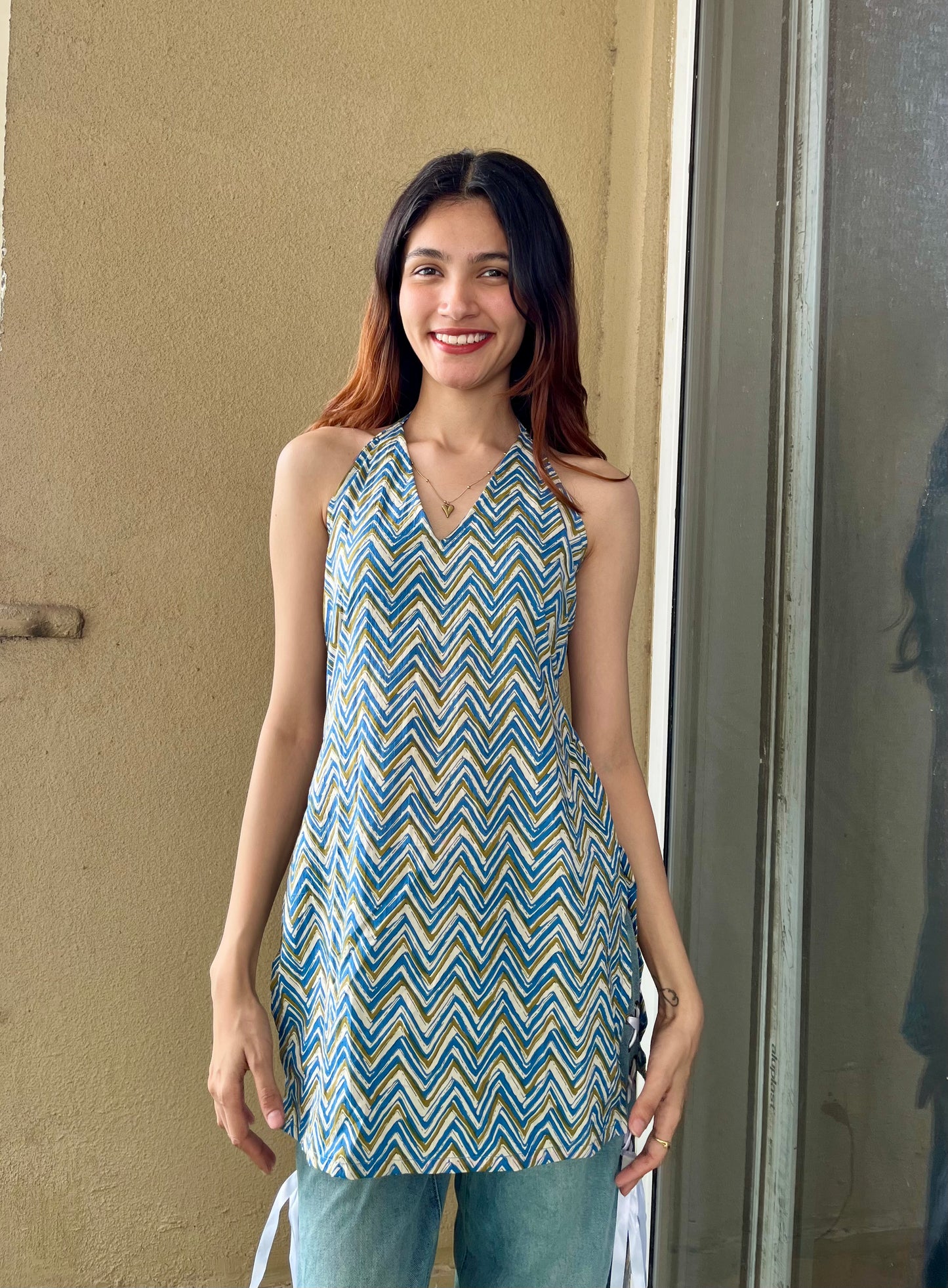 Zyra Halter Neck Kurti