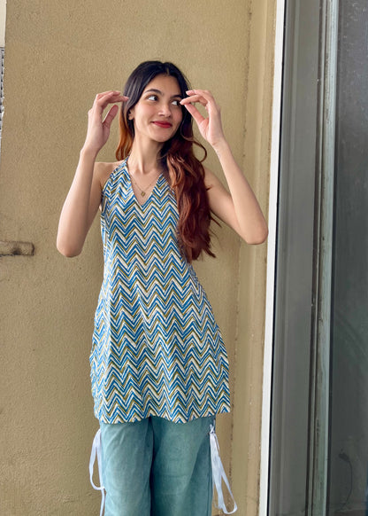 Zyra Halter Neck Kurti