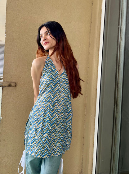 Zyra Halter Neck Kurti