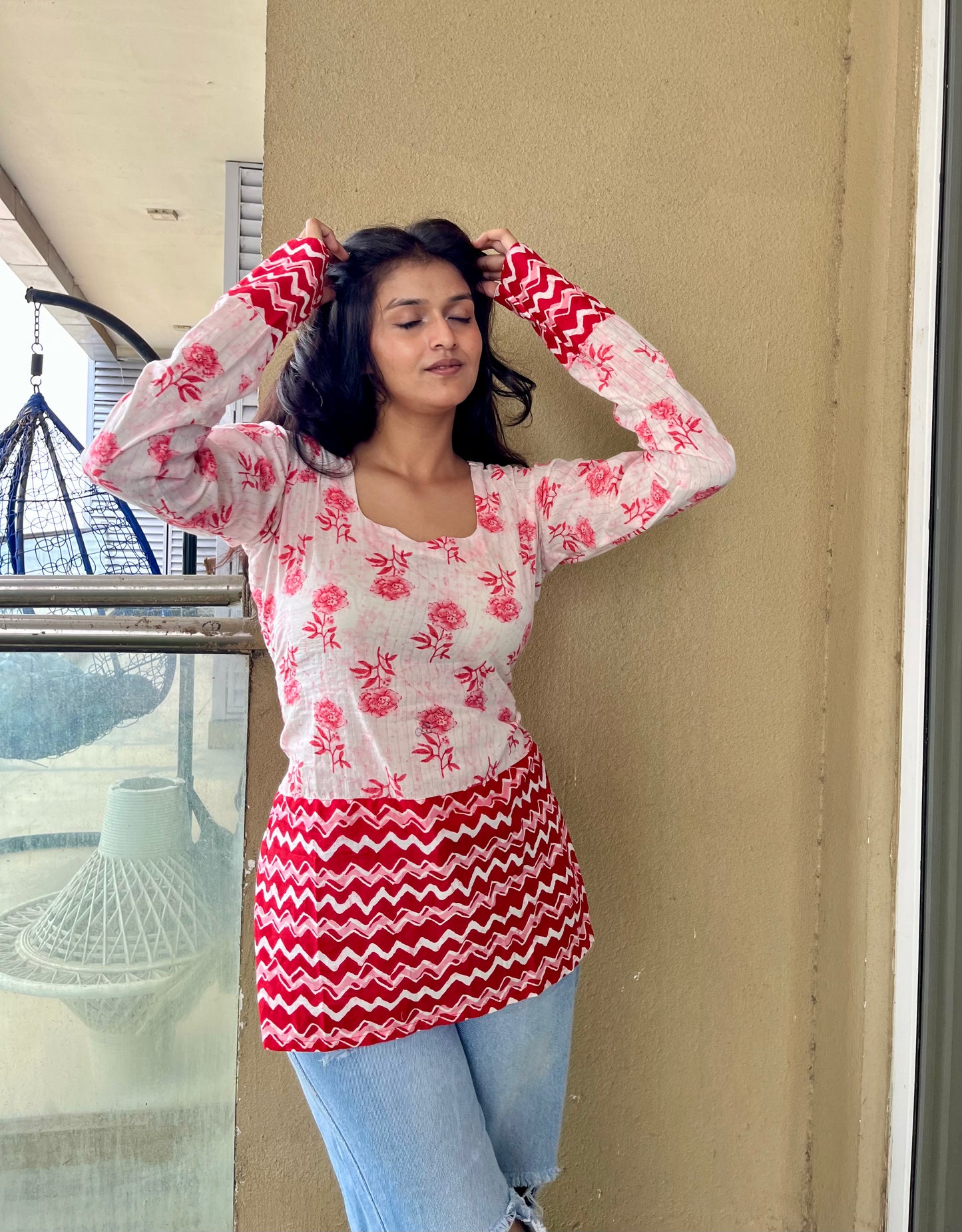 Sindoori Corset Short Kurti