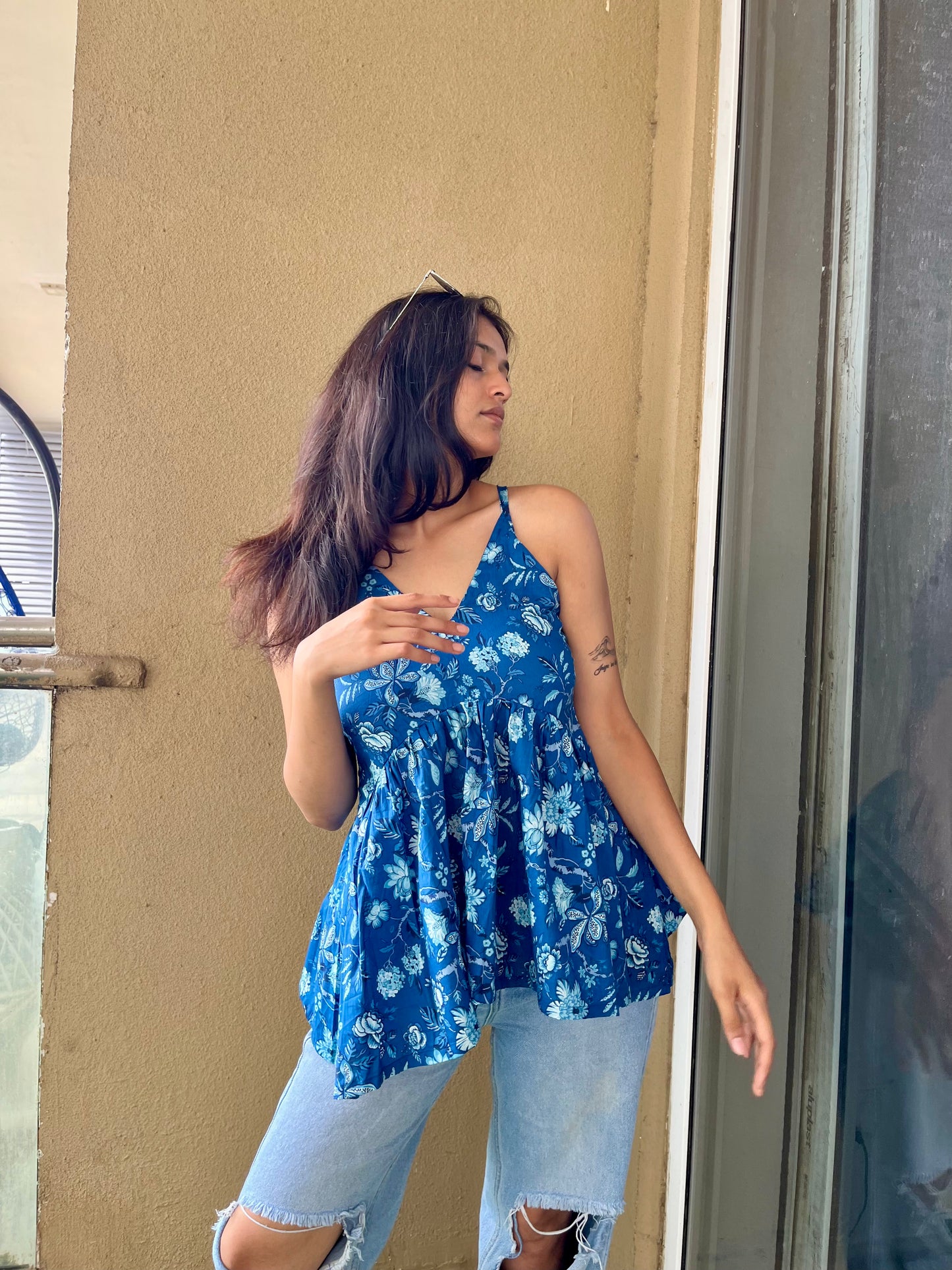 Neel Pelpum Short Kurti