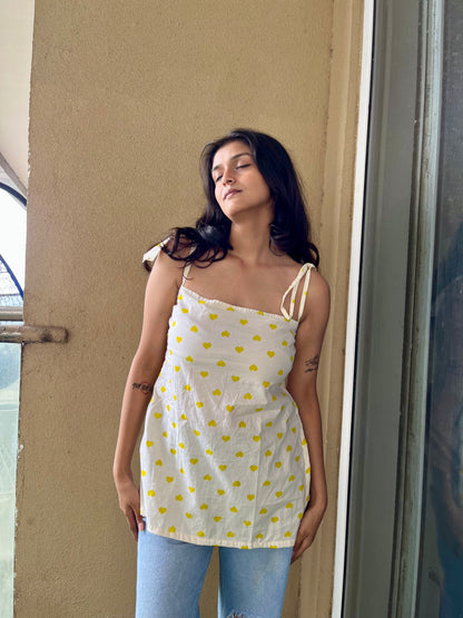 Liril Heart Tie-up Short Kurti