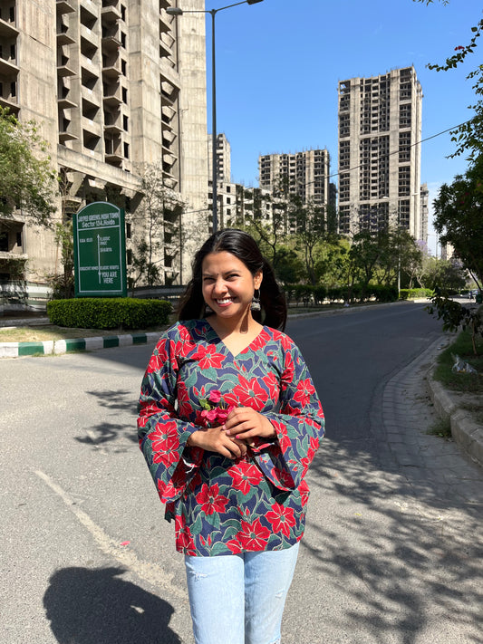 Chahak Backless Straight Short Kurti