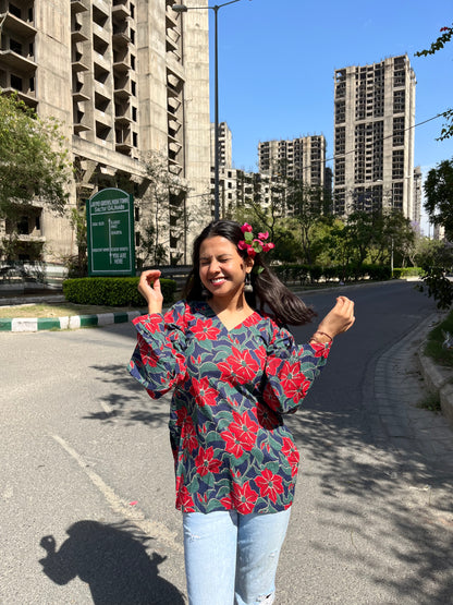 Chahak Backless Straight Short Kurti