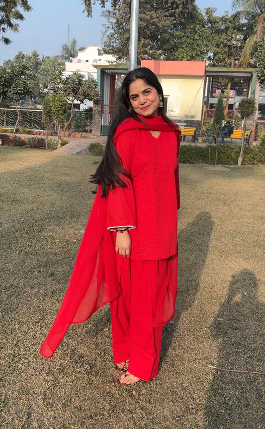 Laal Pari Farshi Salwar Set