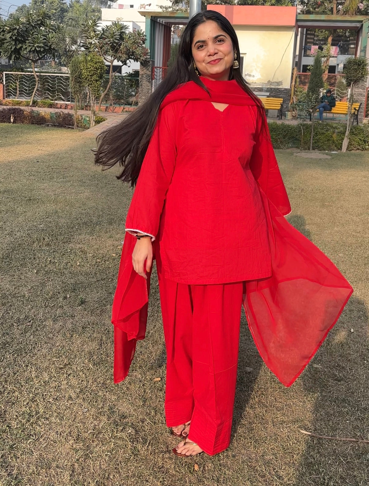 Laal Pari Farshi Salwar Set