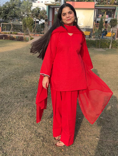 Laal Pari Farshi Salwar Set