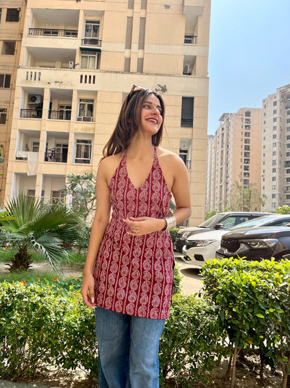 Kaya Halter Neck Kurti