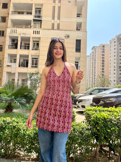 Kaya Halter Neck Kurti