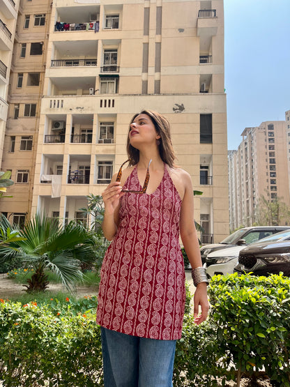 Kaya Halter Neck Kurti