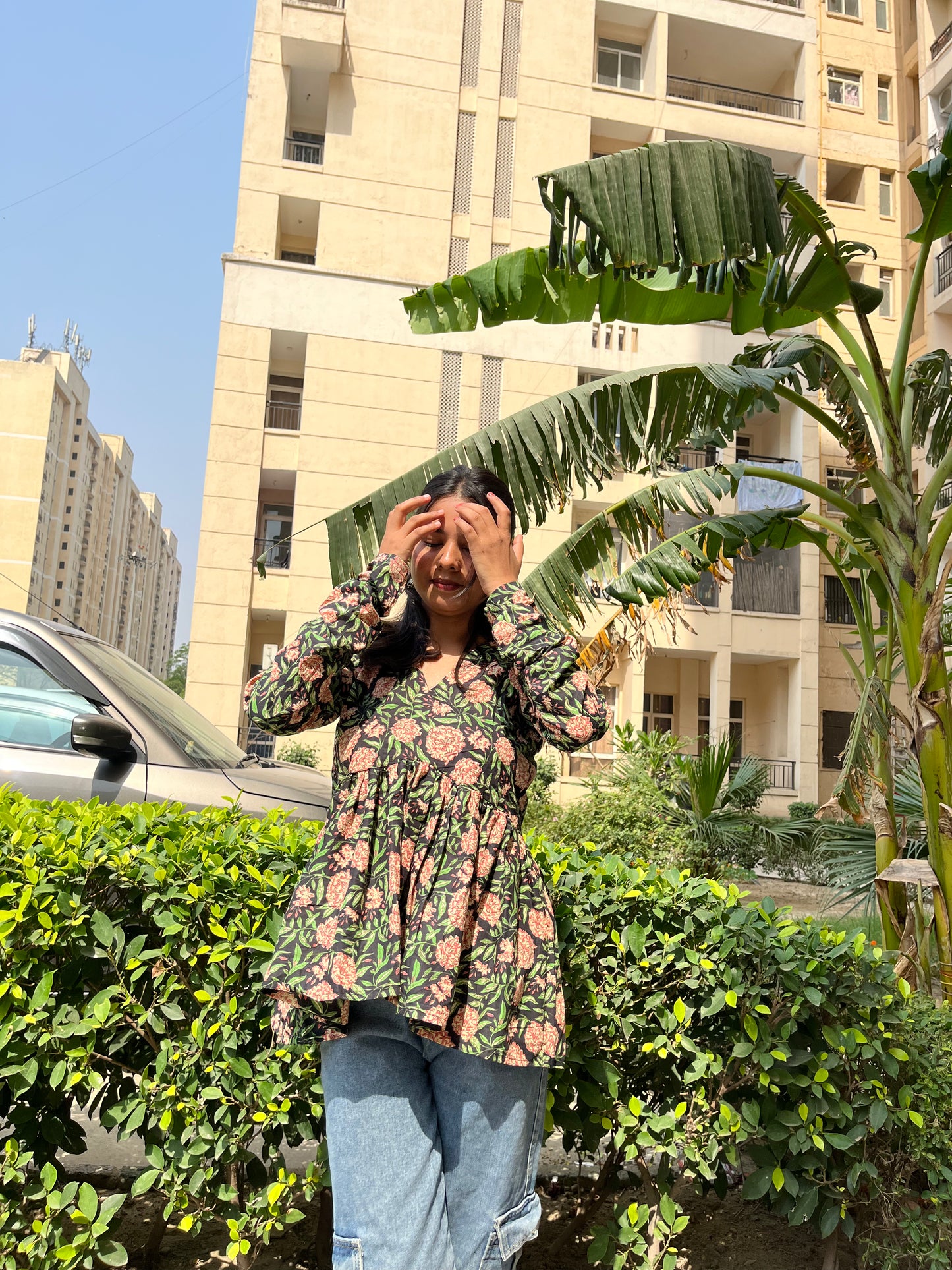 Kannu Peplum Short Kurti