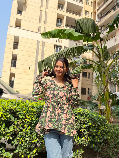 Kannu Peplum Short Kurti