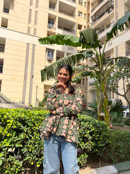 Kannu Peplum Short Kurti