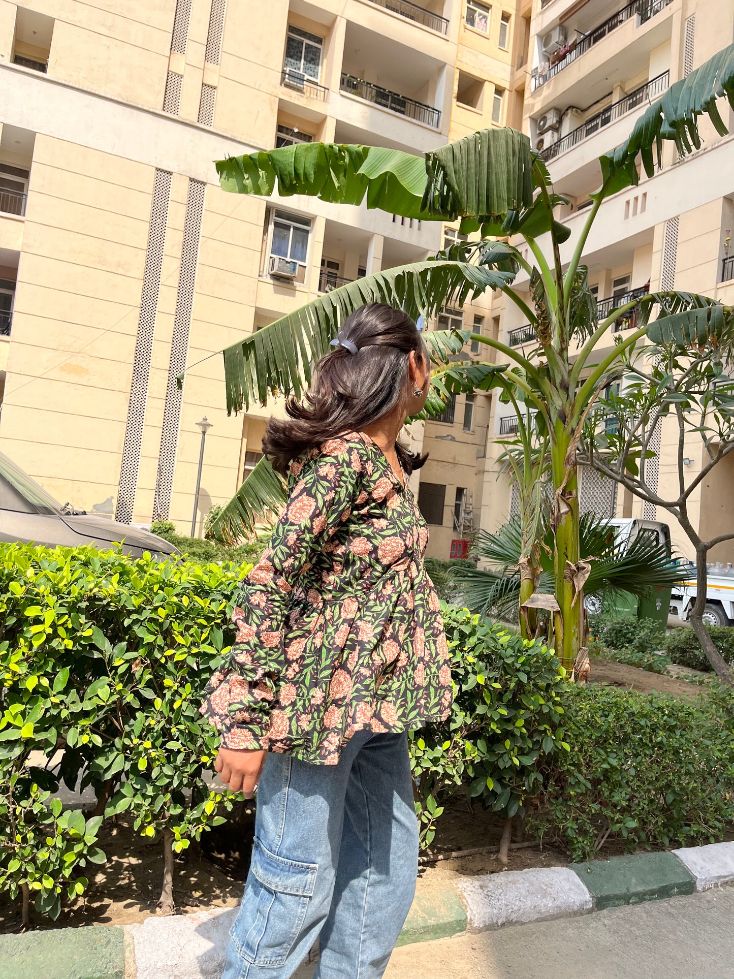 Kannu Peplum Short Kurti