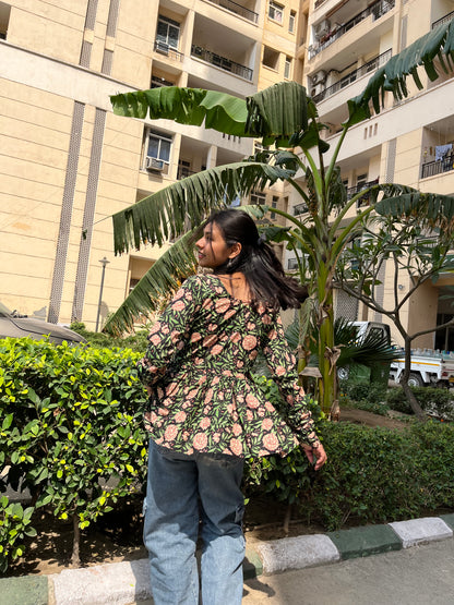 Kannu Peplum Short Kurti