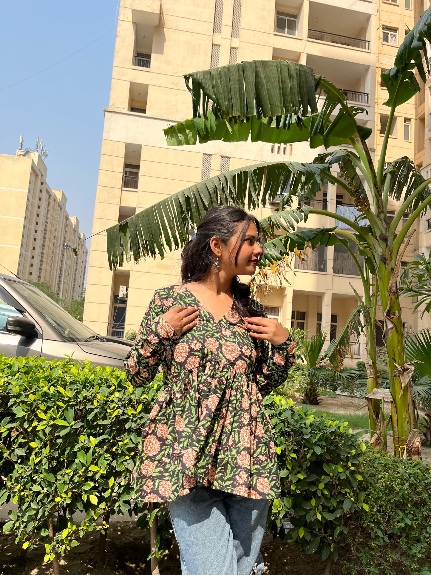 Kannu Peplum Short Kurti