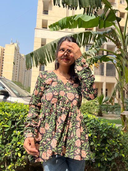 Kannu Peplum Short Kurti