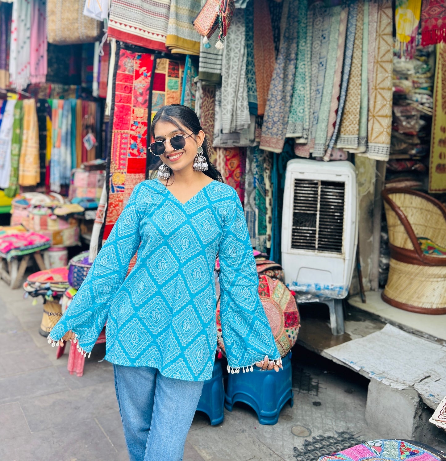 Khas Khas Straight Short Kurti