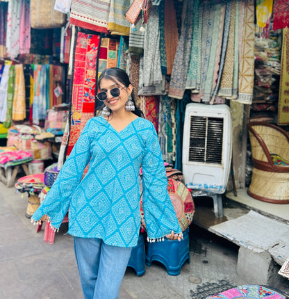 Khas Khas Straight Short Kurti