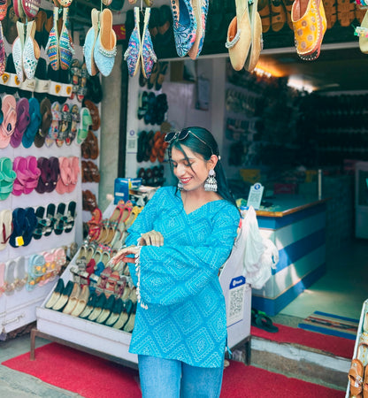 Khas Khas Straight Short Kurti