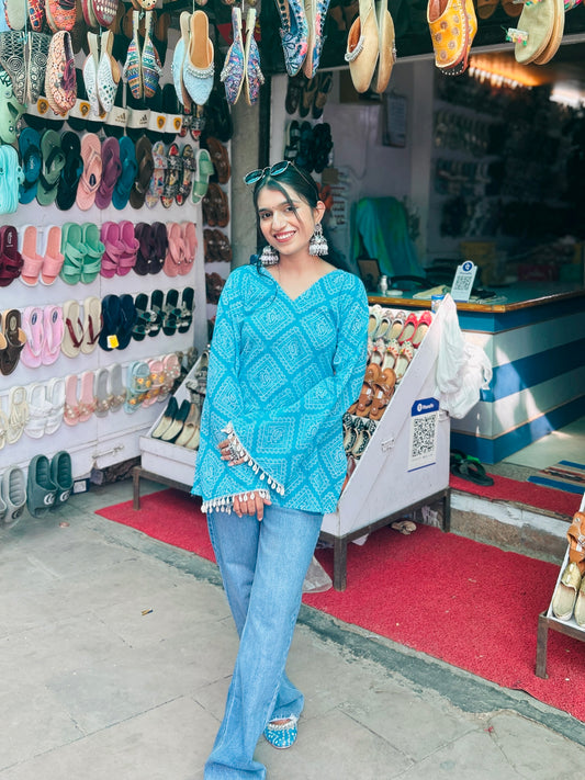 Khas Khas Straight Short Kurti