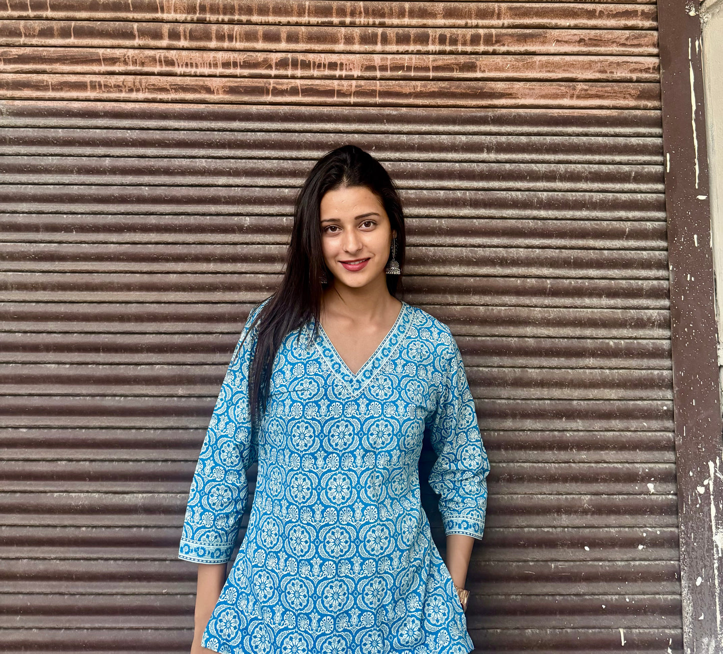Rare Blue Straight Fit Kurti
