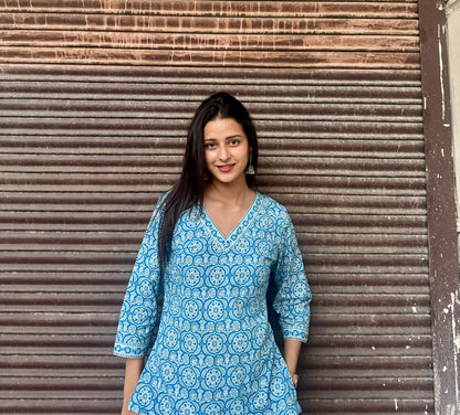 Rare Blue Straight Fit Kurti