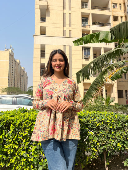 Opal Peeplum Short Kurti