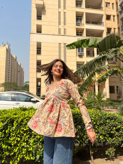 Opal Peeplum Short Kurti