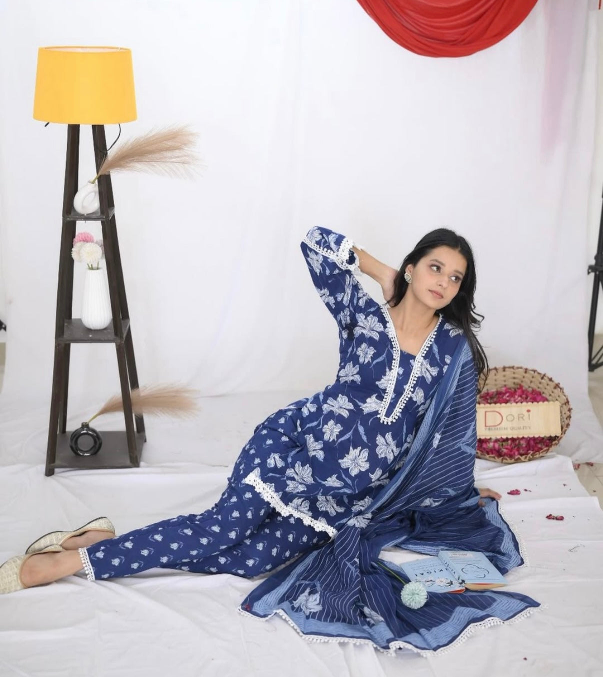 Blue-Tiful Straight Kurti Set