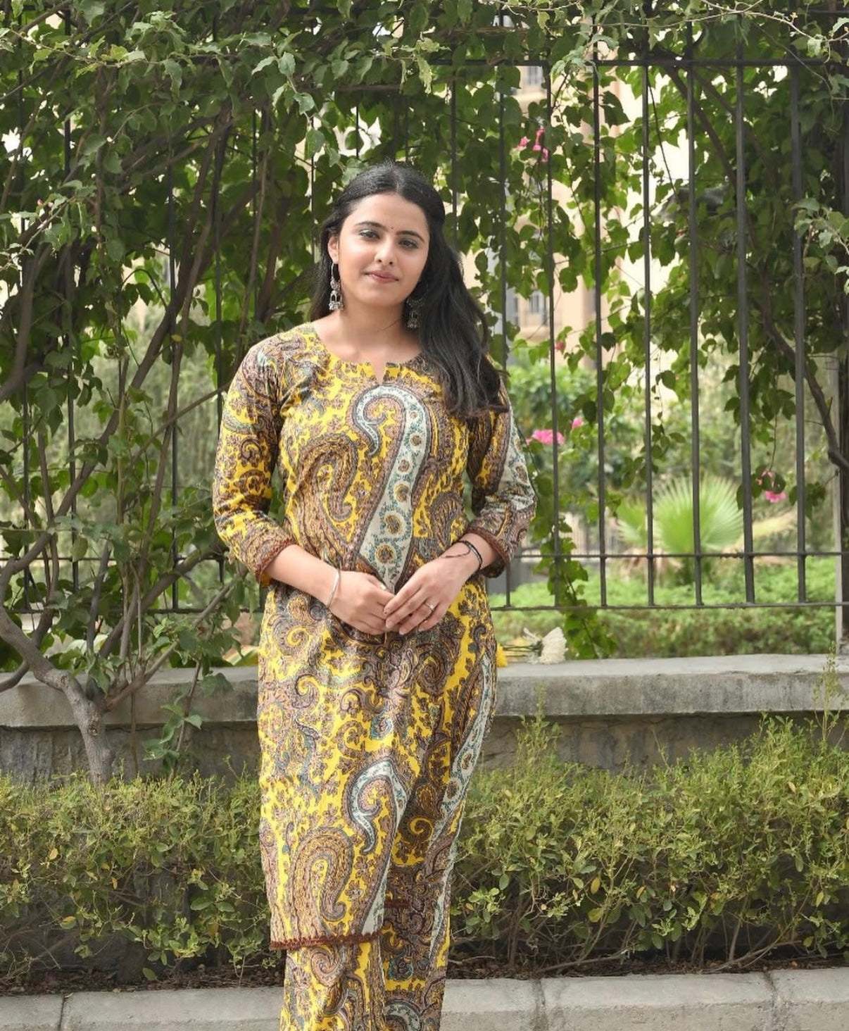 Yellow Paisley Co ords Set