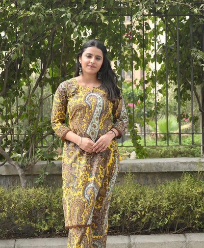 Yellow Paisley Co ords Set