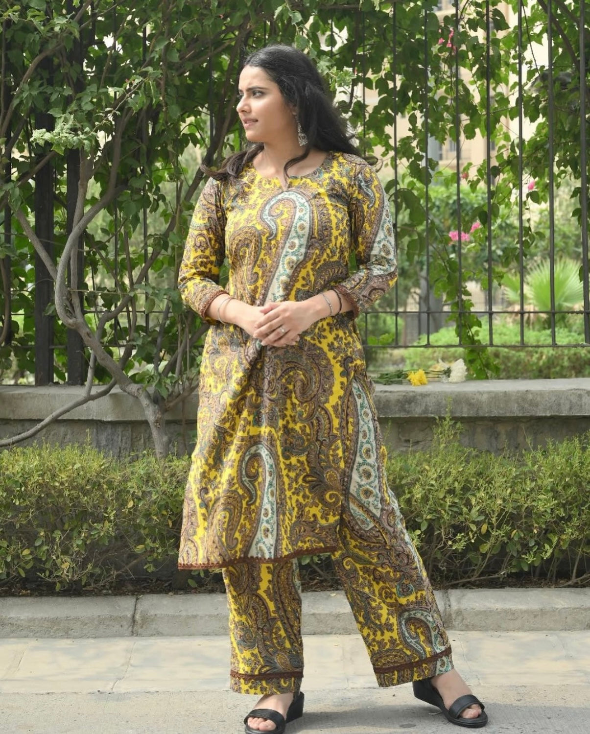 Yellow Paisley Co ords Set