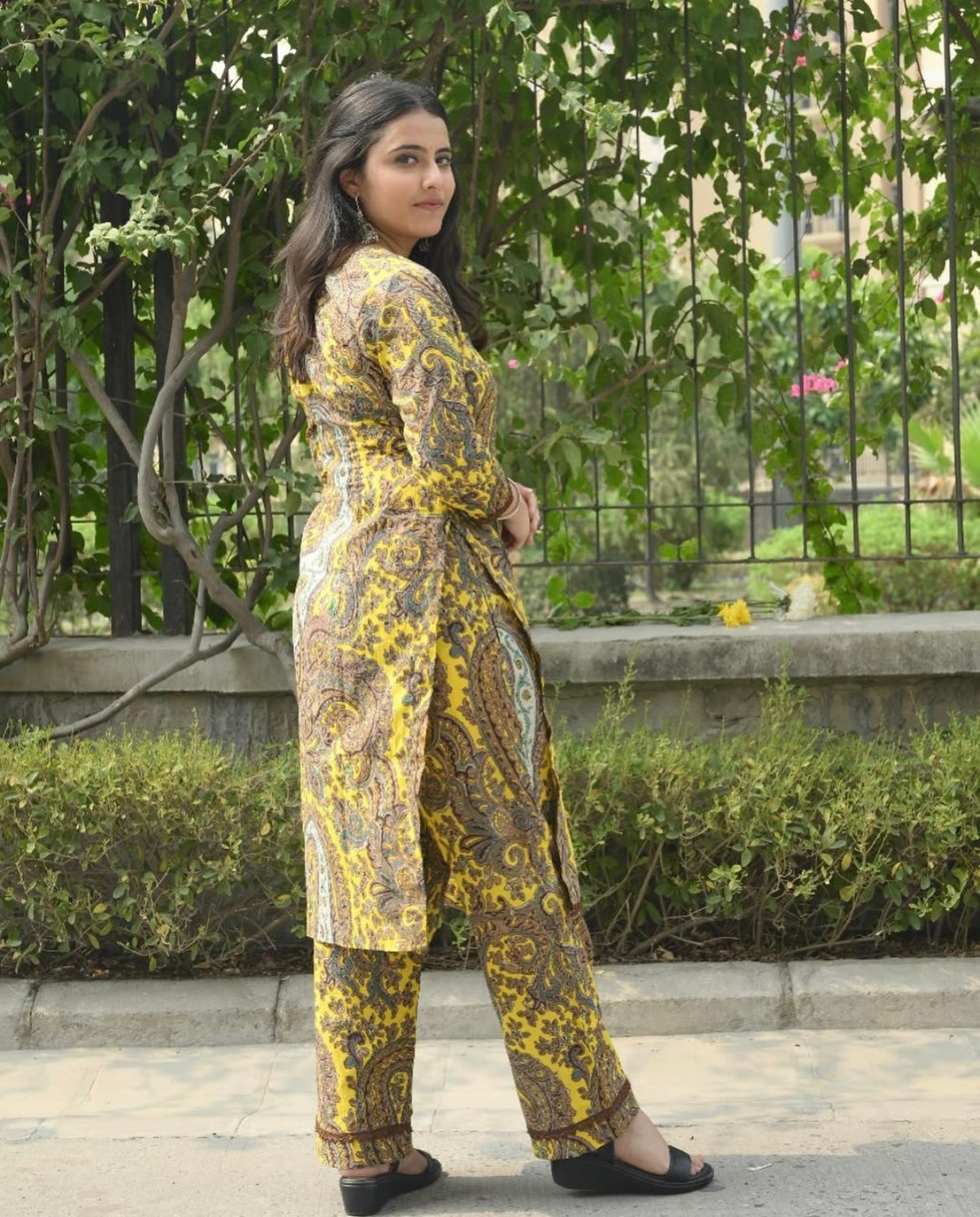 Yellow Paisley Co ords Set