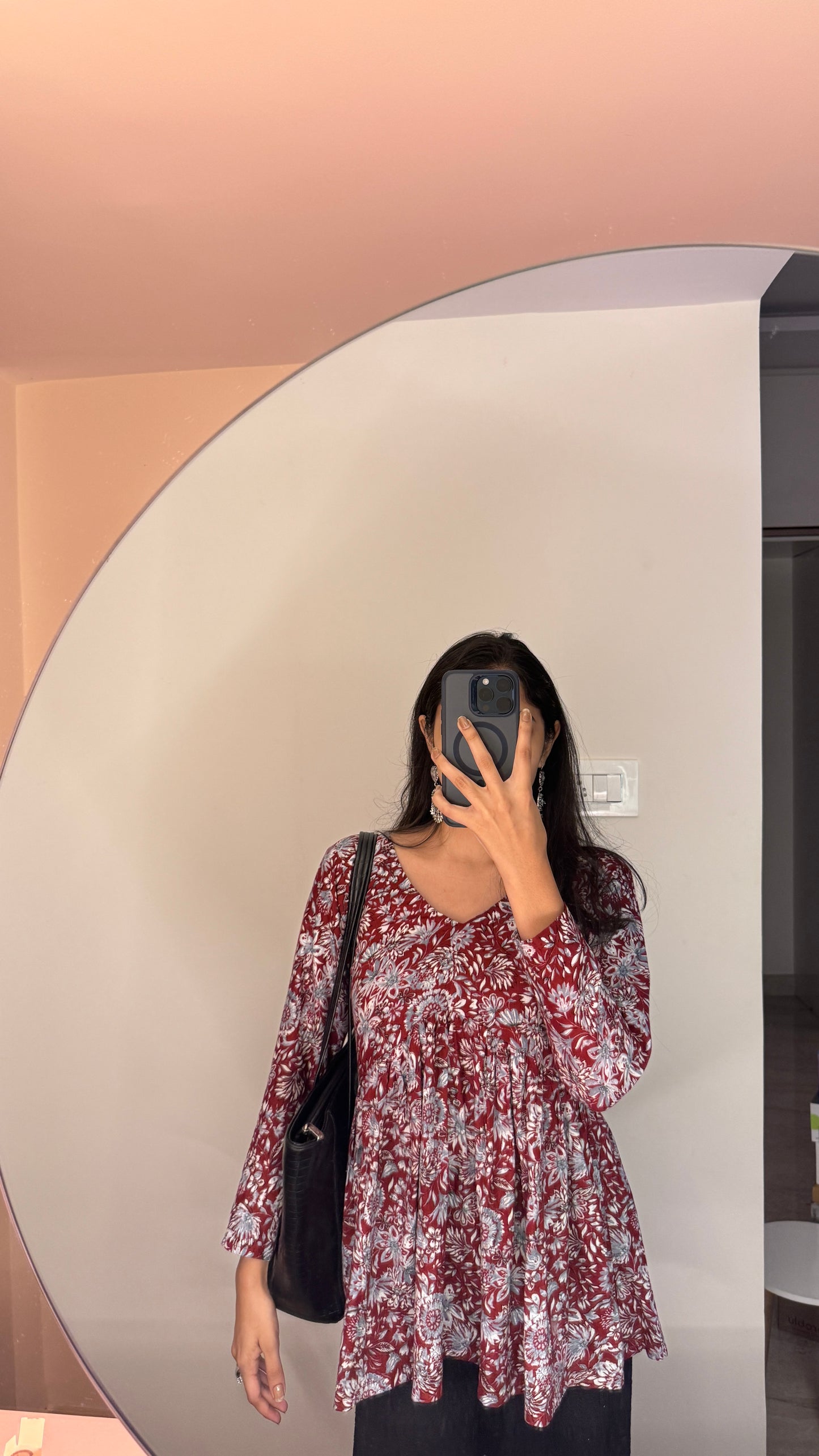 Noir Short Kurti Top