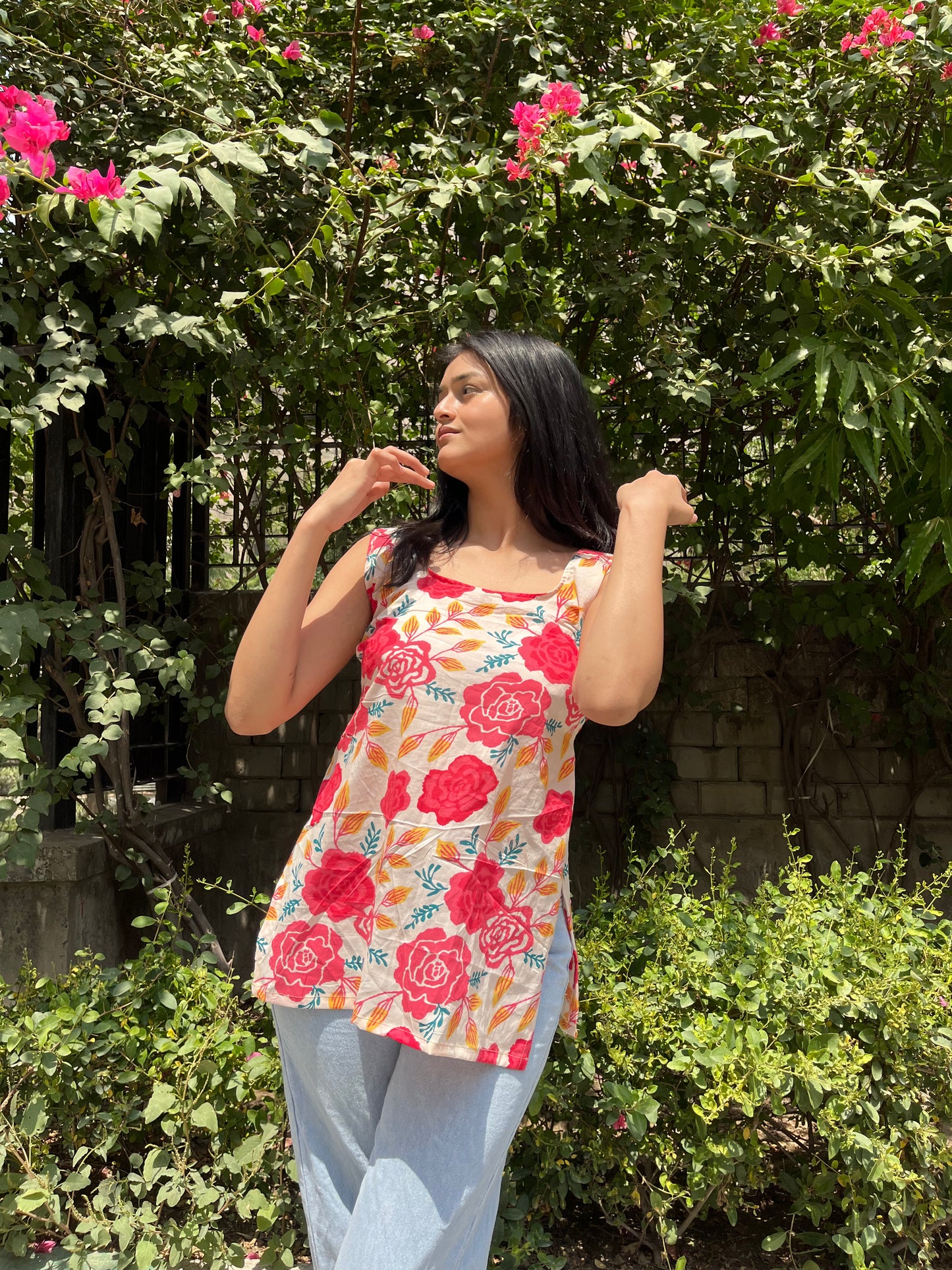Tooty Fruity Sleeveless Kurti