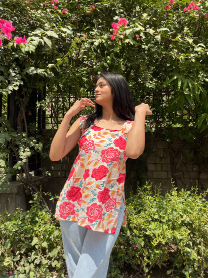 Tooty Fruity Sleeveless Kurti