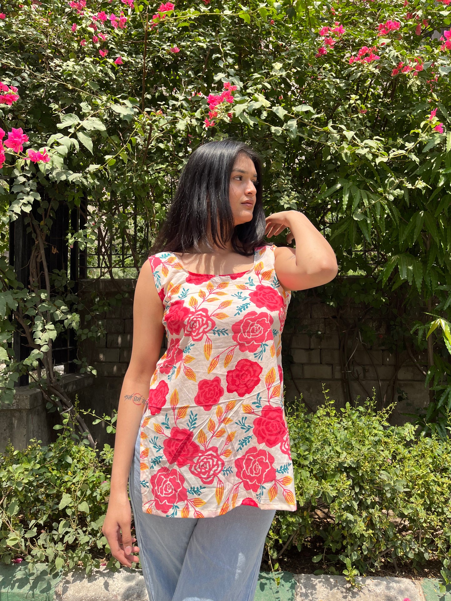 Tooty Fruity Sleeveless Kurti