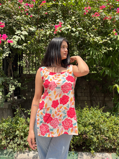 Tooty Fruity Sleeveless Kurti
